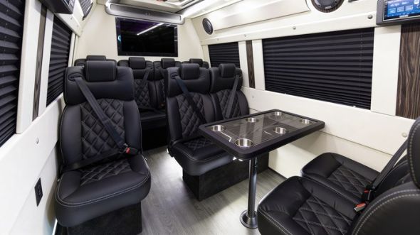 10 passenger sprinter van inside